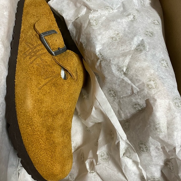 STUSSY x BIRKENSTOCK Boston BS Caramel 40 US 9W 7M - Picture 7 of 12